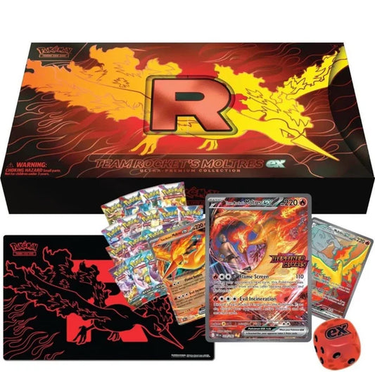 Pokémon TCG: Team Rocket’s Moltres ex (Sealed) Ultra-Premium Collection
